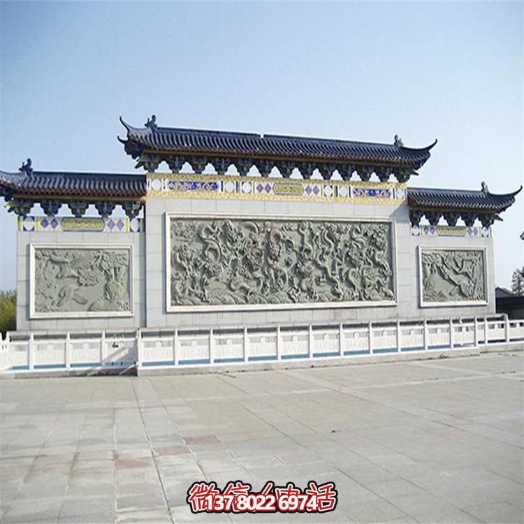 大理石雕刻景觀浮雕、大型影壁壁畫、雕塑藝術(shù)裝置