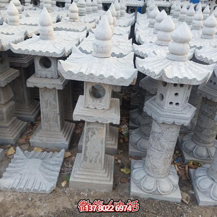 精美手工雕刻青石中式石燈擺件，打造完美園林裝飾