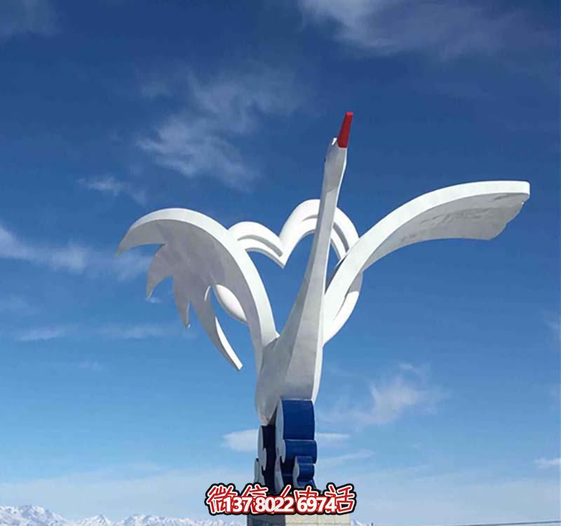 不銹鋼愛(ài)心鶴雕塑,點(diǎn)亮廣場(chǎng)創(chuàng)意之美 不銹鋼愛(ài)心鶴雕塑,點(diǎn)亮廣場(chǎng)創(chuàng)意之美