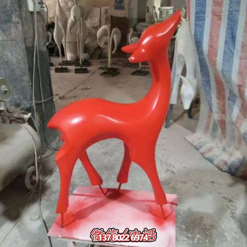 玻璃鋼制紅色梅花鹿雕塑,裝點(diǎn)別墅小區(qū)精致美觀 玻璃鋼制紅色梅花鹿雕塑,裝點(diǎn)別墅小區(qū)精致美觀