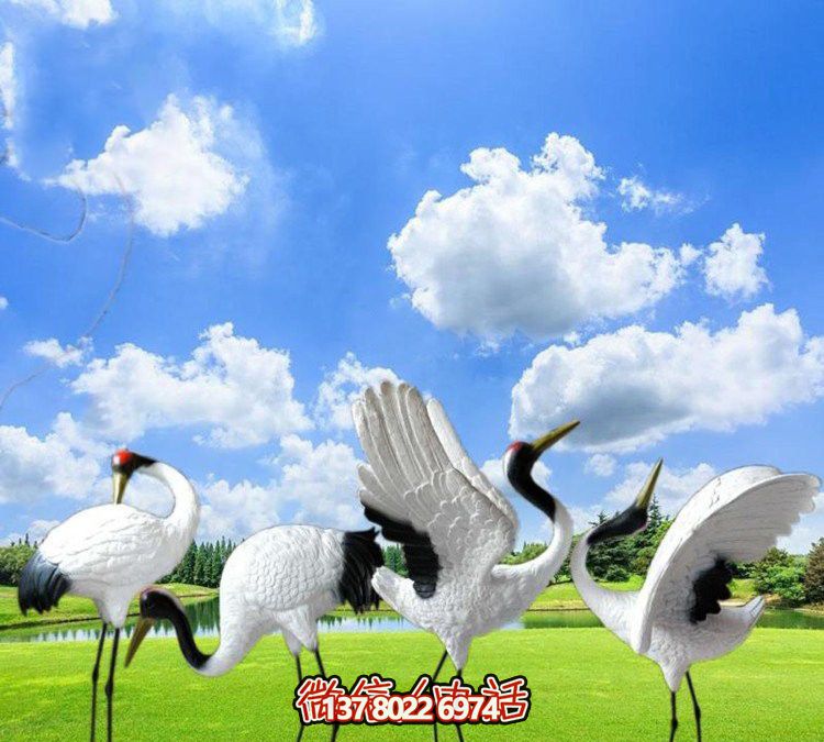 仙鶴彩繪玻璃雕塑,一次欣賞美麗風(fēng)景 仙鶴彩繪玻璃雕塑,一次欣賞美麗風(fēng)景